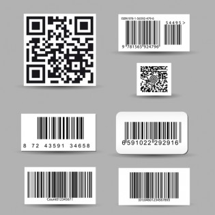 qr code barcode labels for businesses