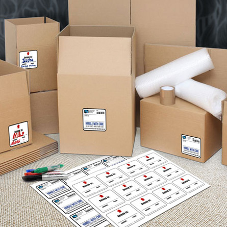 Box & Moving Labels