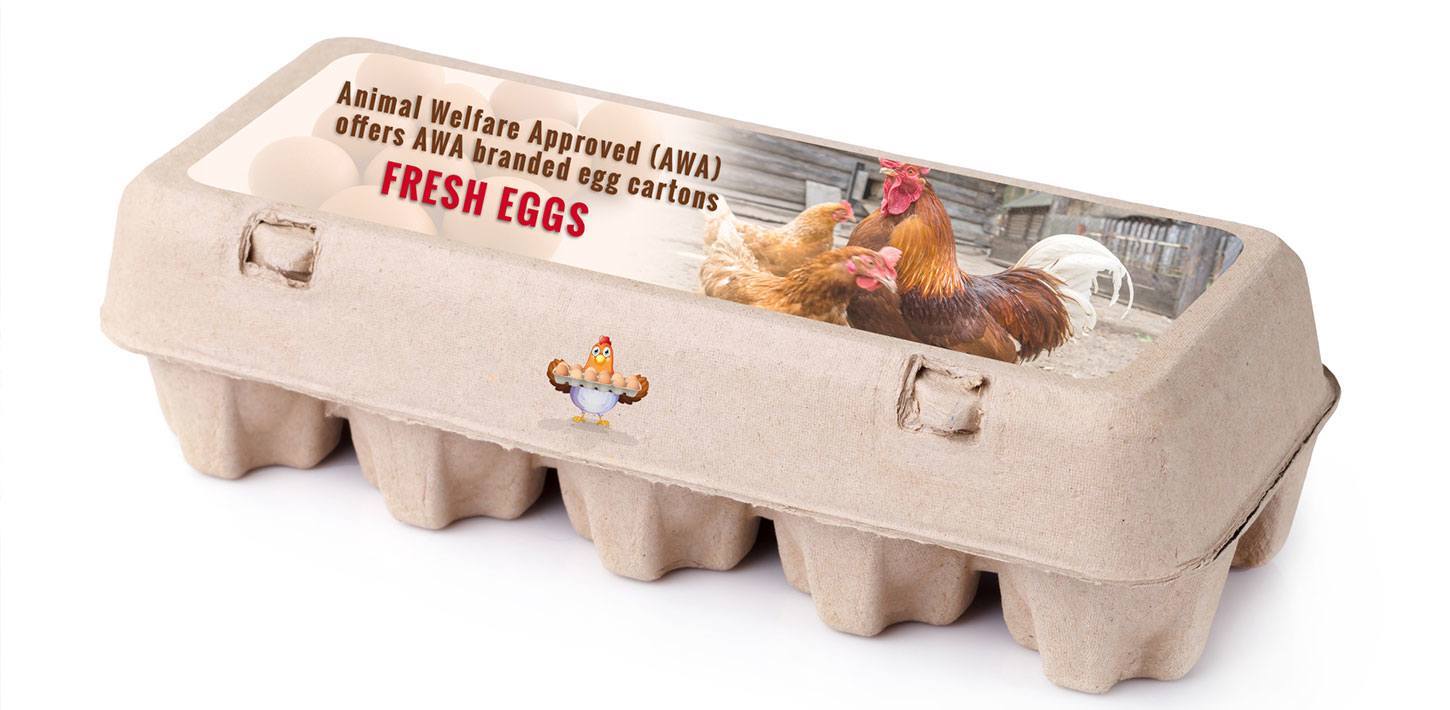Custom Templated Egg Carton Labels Cut Sheet Labels